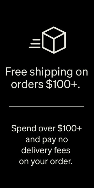 Free shipping on orders $100+.