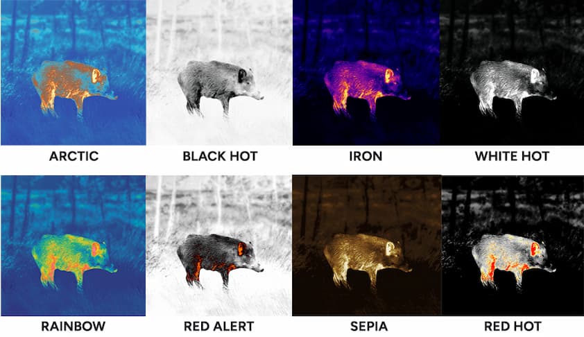 8 Selectable Palettes