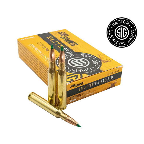 270 WIN, 140GR, ELITE SERIES POLY TIPPED-BLEMISHED