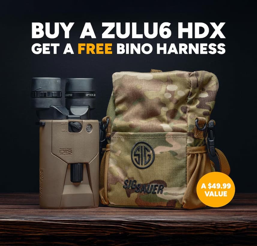 For a Limited Time Only: Buy a ZULU6 HDX and Get a FREE Bino Harness