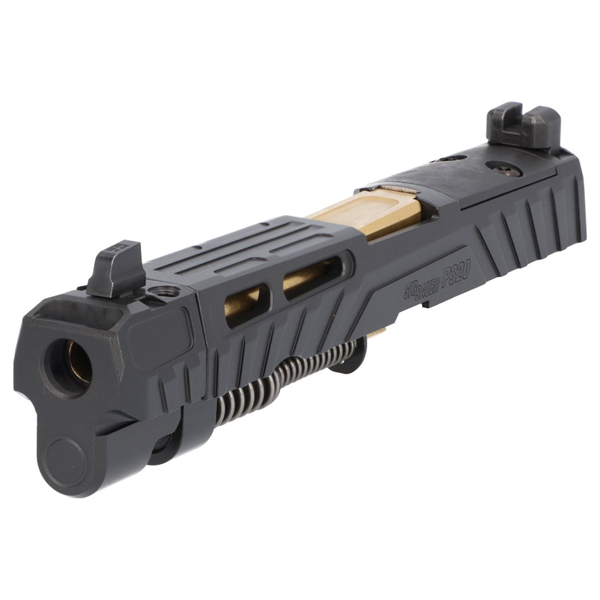 P320 SPECTRE COMP FULL-SIZE 9MM INTEGRATED COMPENSATOR 4.7" COMPLETE SLIDE ASSEMBLY, OPTIC READY, BLACK