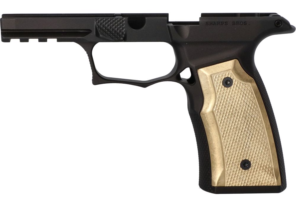 P365-XMACRO WEIGHTED BRASS PANEL GRIP MODULE - SHARPS BROS.