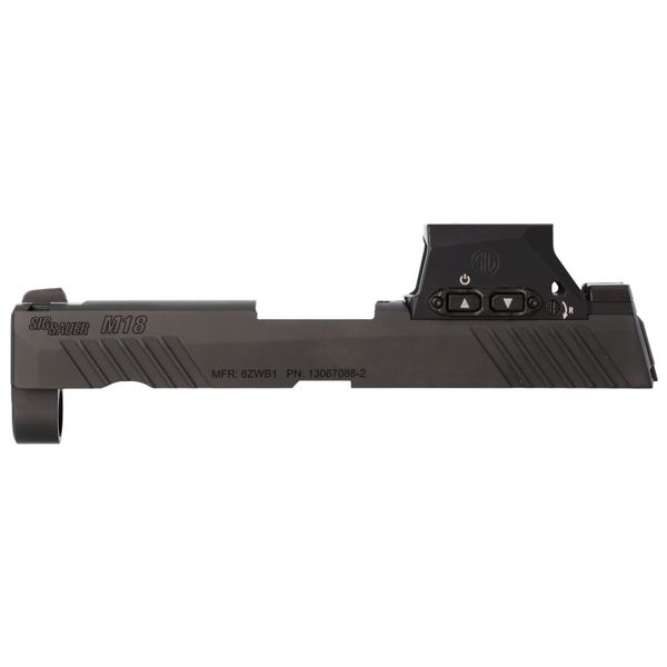 P320-M18 9MM 3.9" SLIDE ASSEMBLY, ROMEO-M17, BLACK