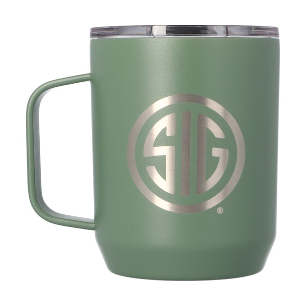 SIG 12OZ CAMP MUG - INSULATED STAINLESS CAMELBAK -MOSS GREEN