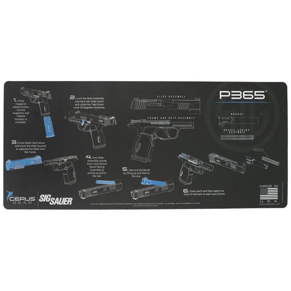 P365 INSTRUCTIONAL GUN MAT - CERUS GEAR