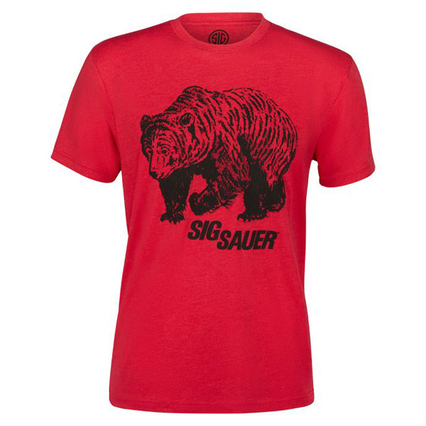 SIG SAUER GRIZZLY BEAR - MEN'S RED TSHIRT