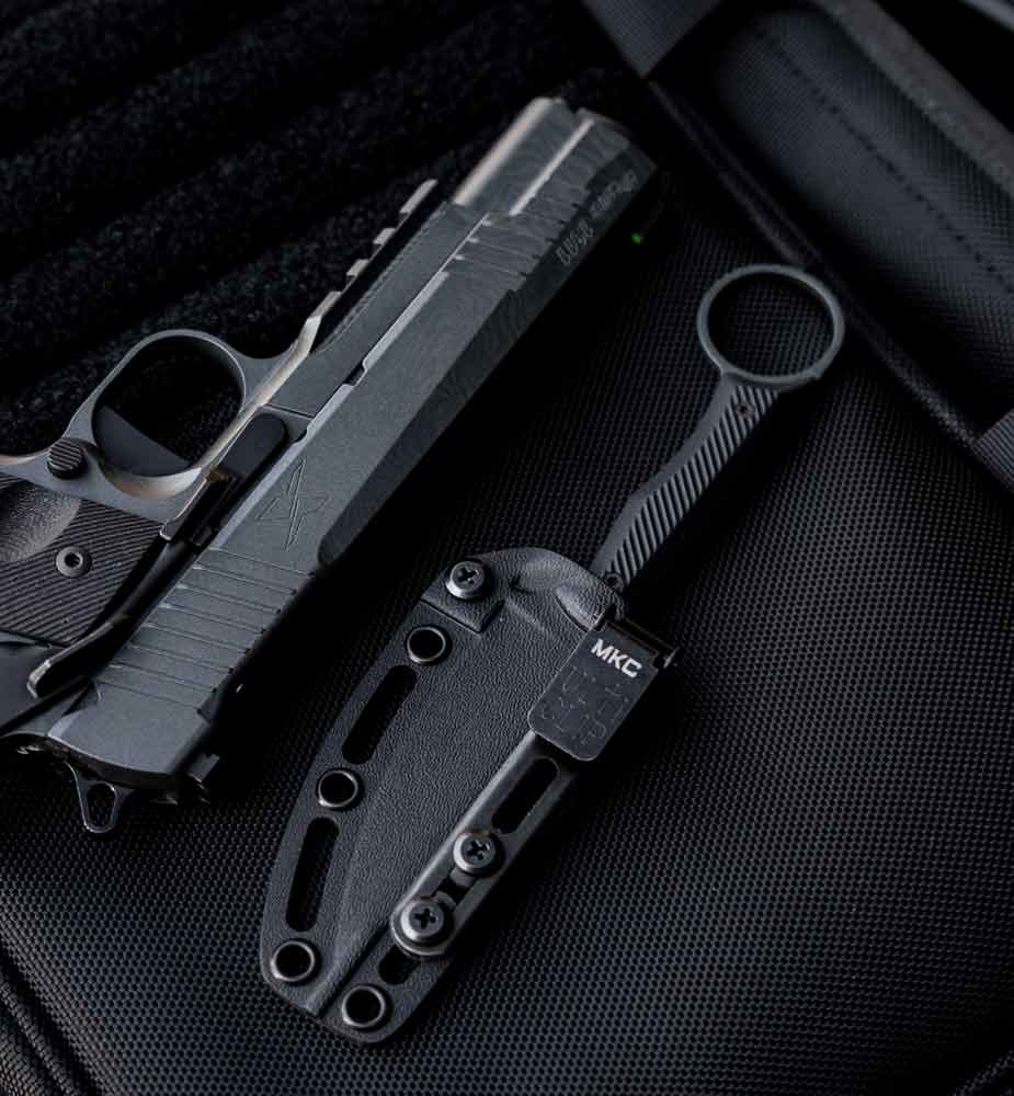 SIG SHORTS Limited Edition Damascus Cerakote 1911X Pistol & Wargoat Knife Kit