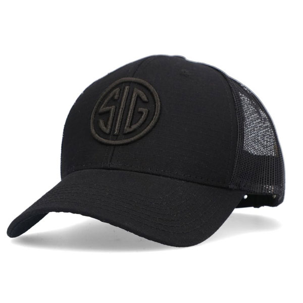 HAT, BLK SIG MARK, RIPSTOP, MESH, SNAPBACK