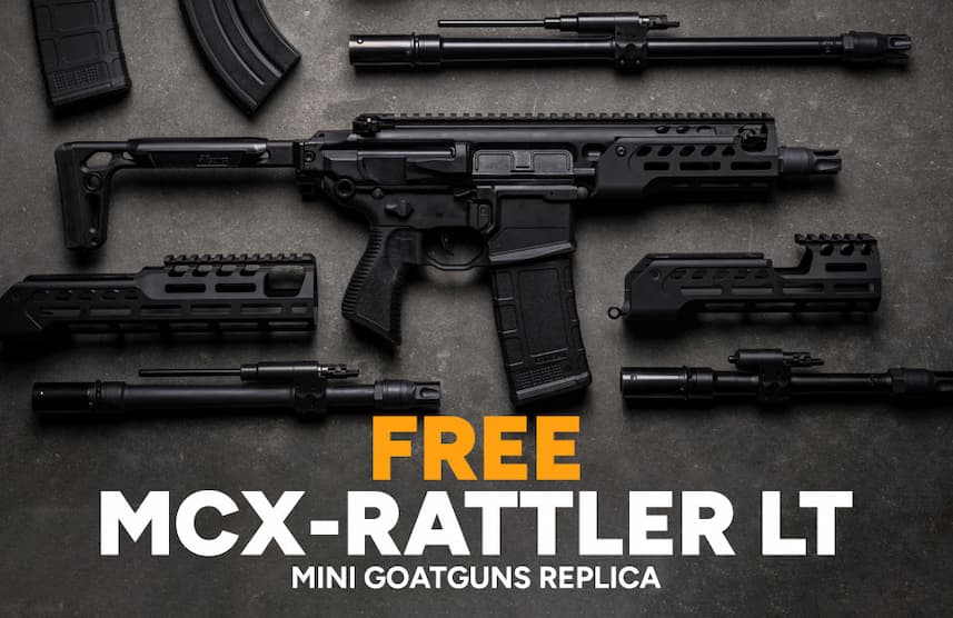 Get a FREE GoatGuns MCX-Rattler Mini Replica