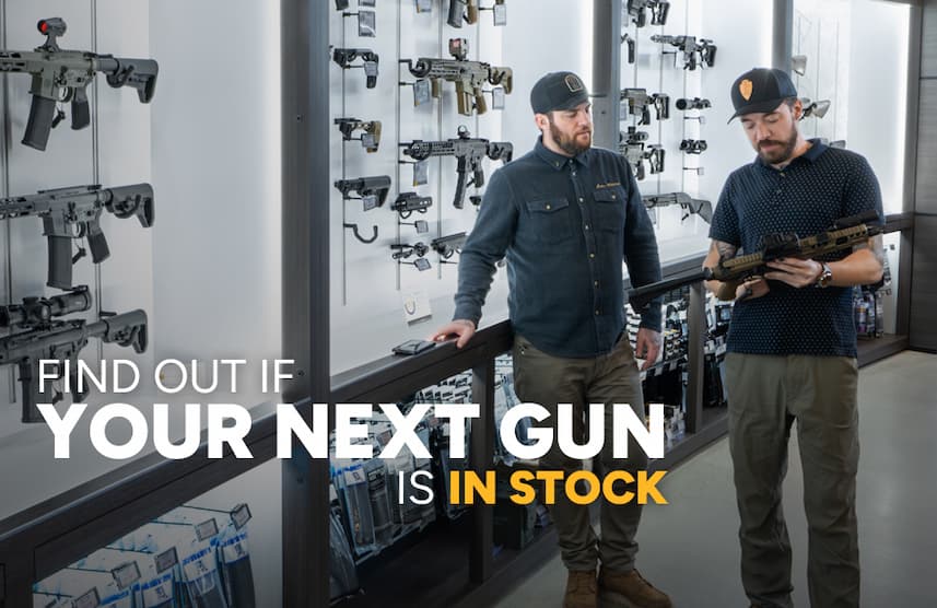 Find out if your next gun is in stock.
