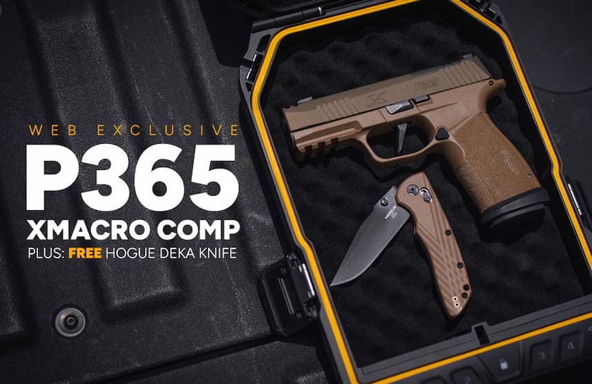 WEB EXCLUSIVE: P365-XMACRO COMP in Custom Cerakote Bronze