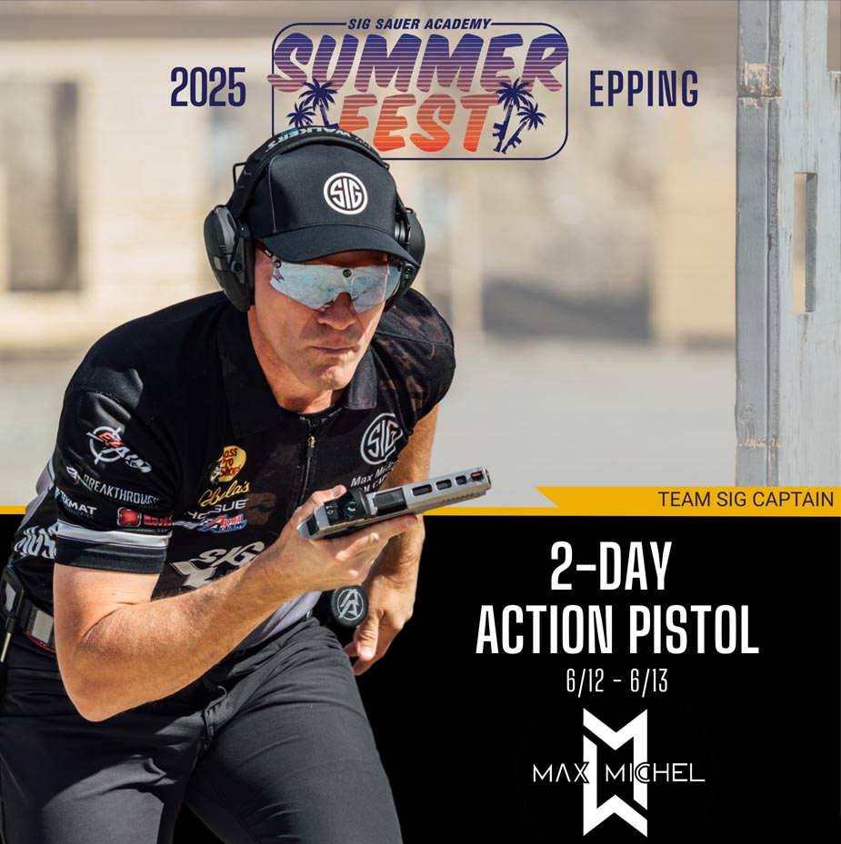 Register Now: 2-Day Action Pistol Class with Max Michel