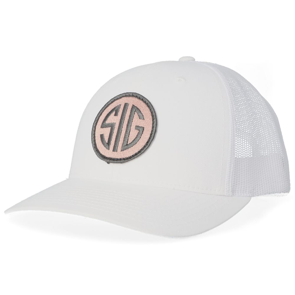 ROSE SNAPBACK TRUCKER HAT WHITE