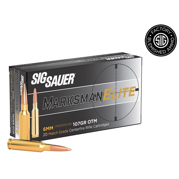 6MM CREEDMOOR, 107GR, ELITE MATCH GRADE, OTM - BLEMISHED