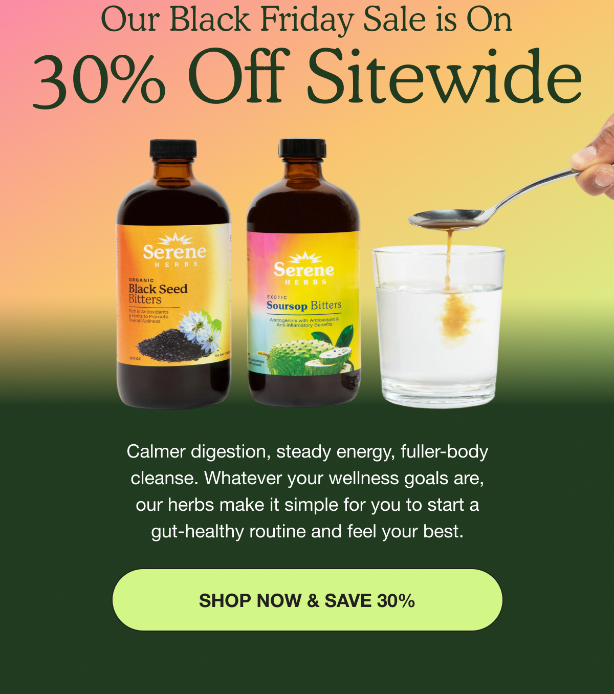 OUR BLACK FRIDAY SALE IS ON