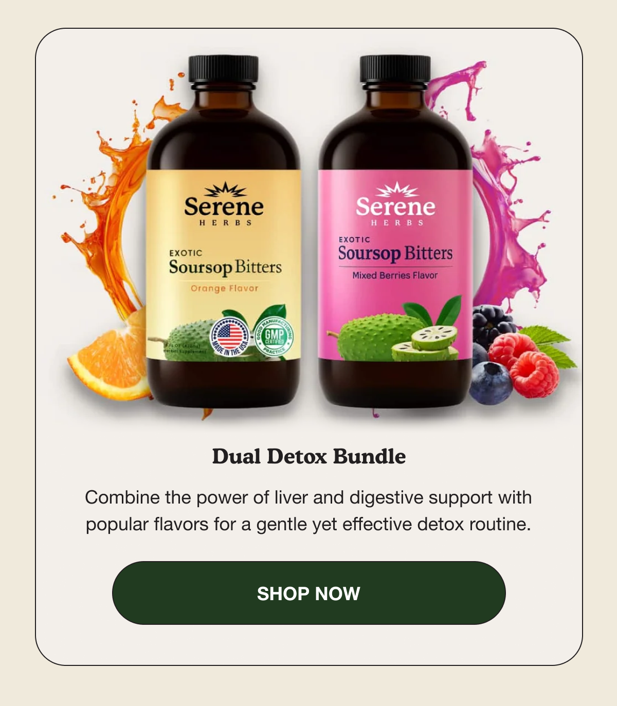 Dual Detox Bundle | Combine the power of liver and digestive support with popular flavors for a gentle yet effective detox routine. | Shop Now