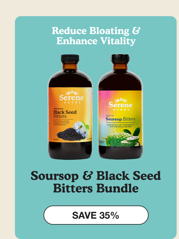 Reduce Bloating and Enhance Vitality | Soursop & Black Seed Bitters Bundle | Save 35% 