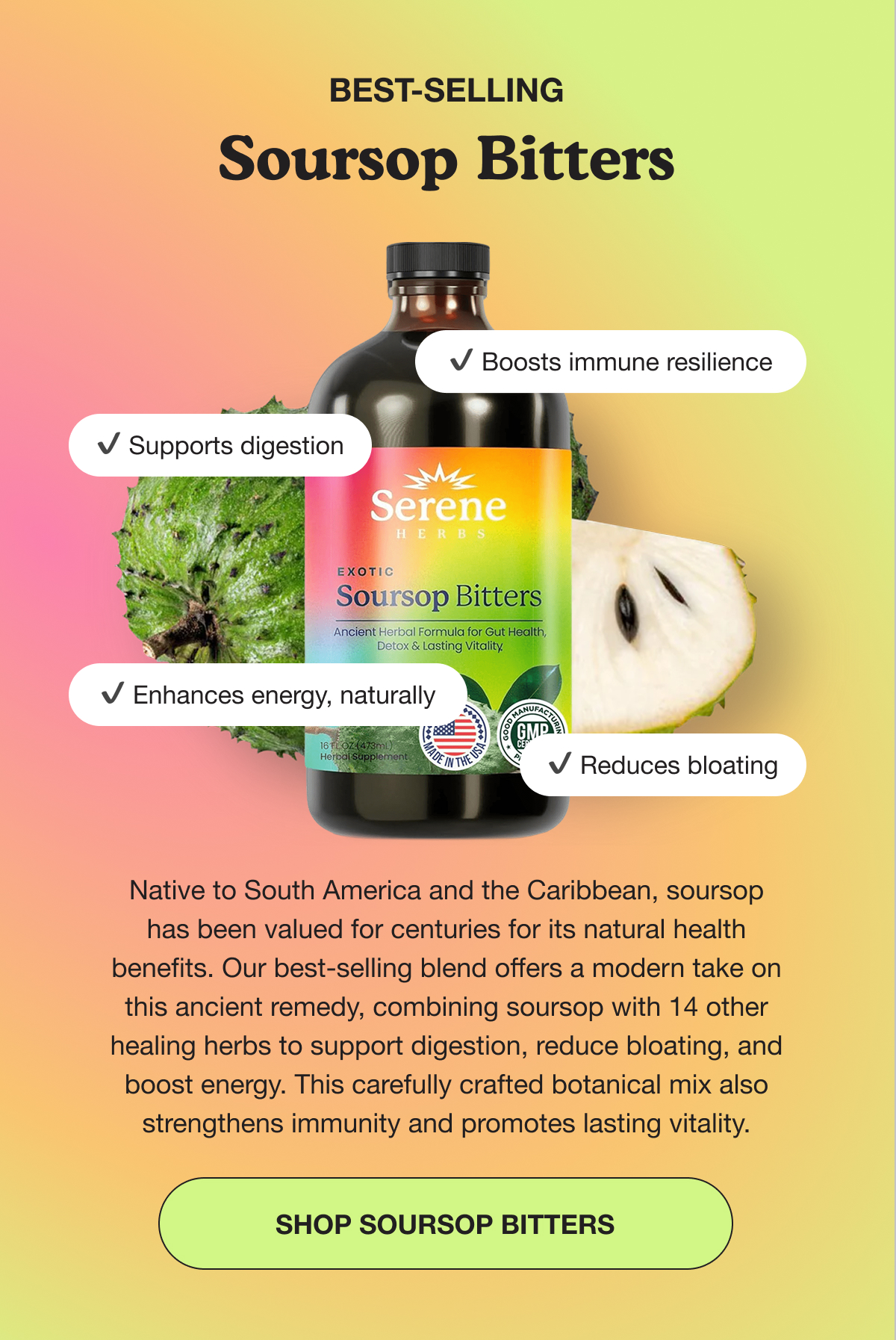 BEST-SELLING SOURSOP BITTERS