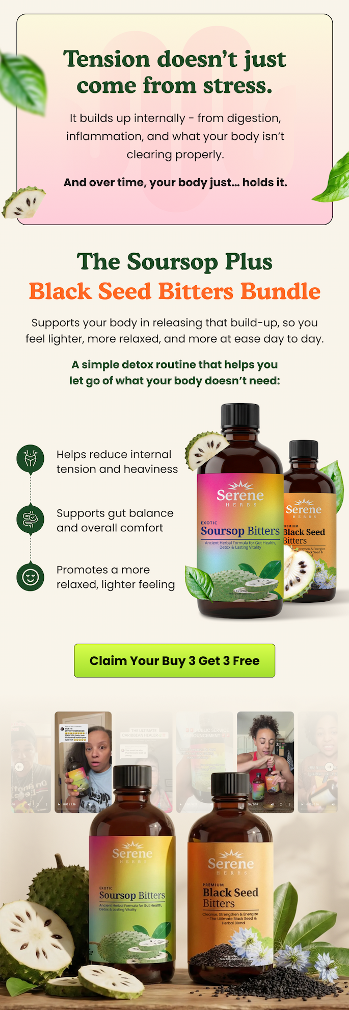 Helps reduce bloating and improve digestion naturally