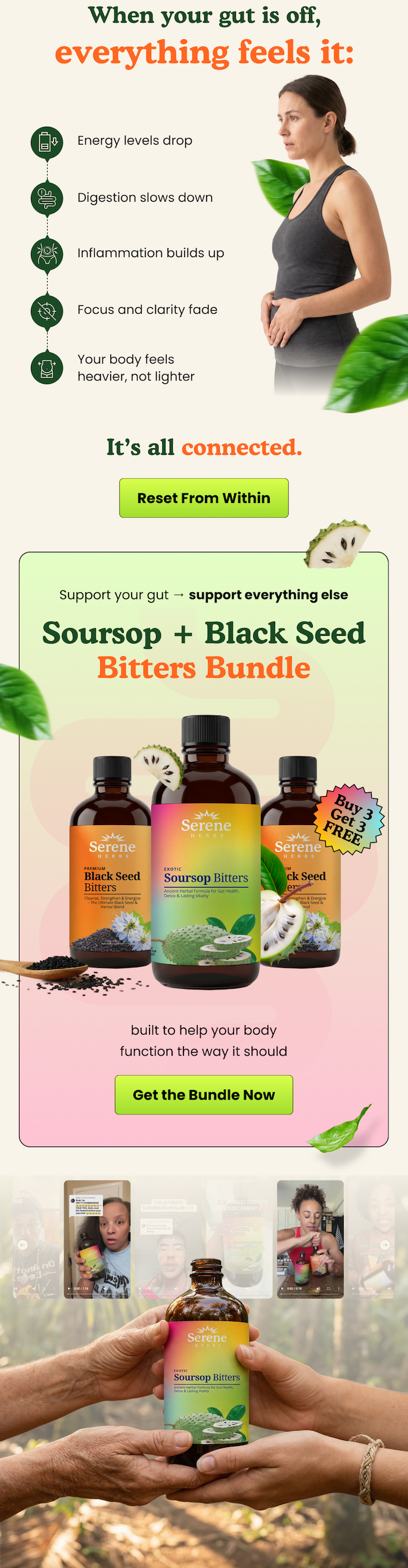 Helps reduce bloating and improve digestion naturally