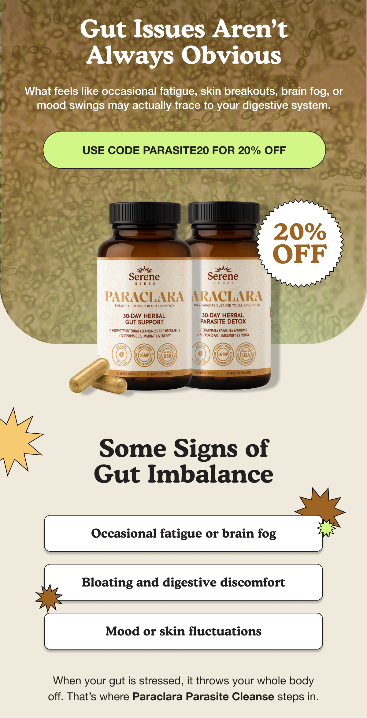 GUT ISSUES AREN'T ALWAYS OBVIOUS