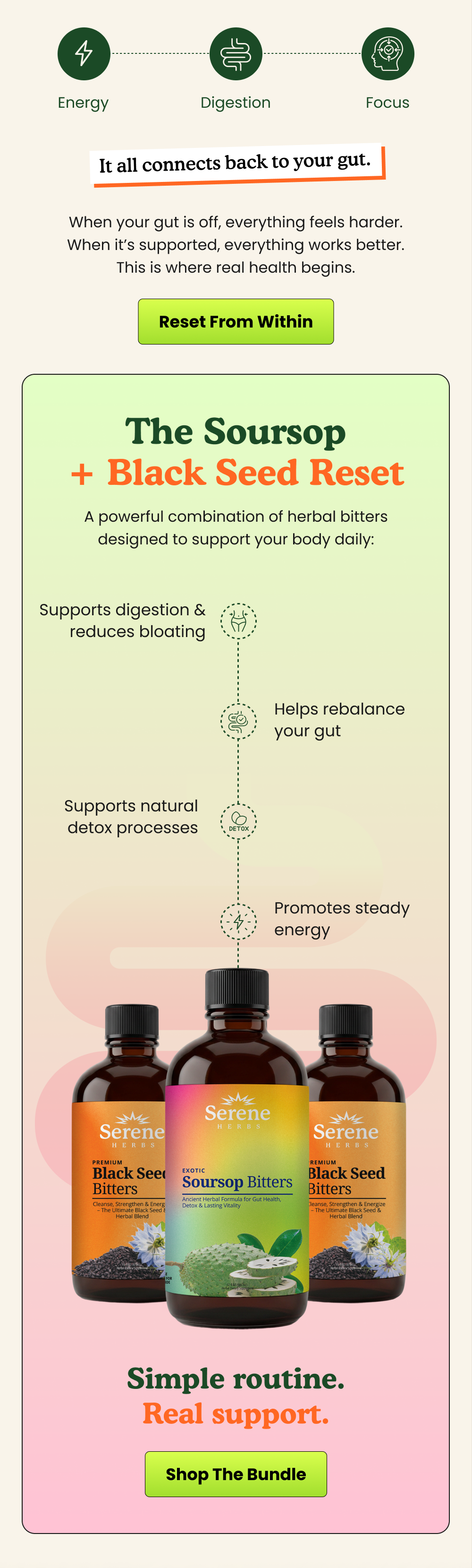 Helps reduce bloating and improve digestion naturally