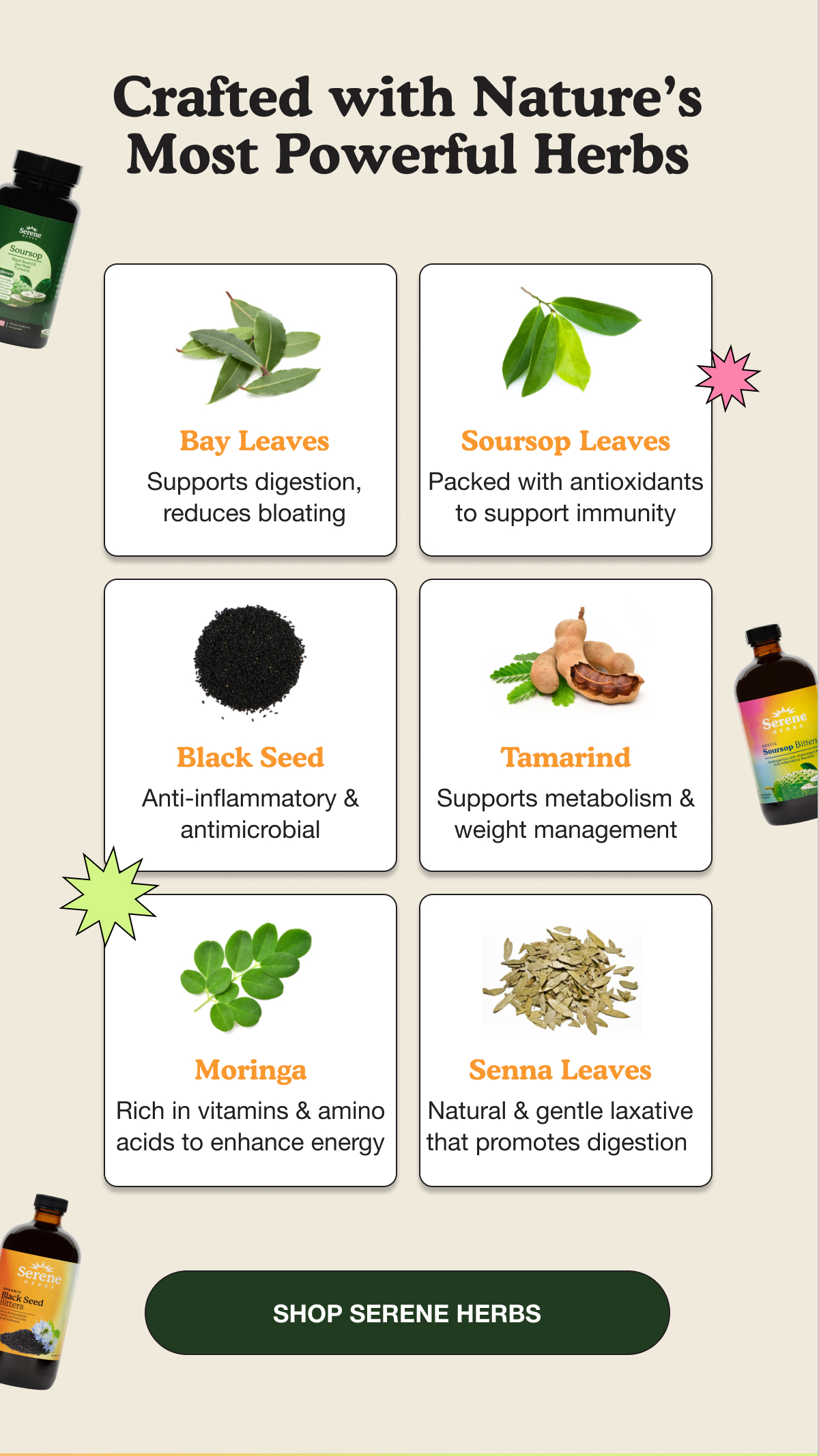 CRAFTED WITH NATURE'S MOST POWERFUL HERBS