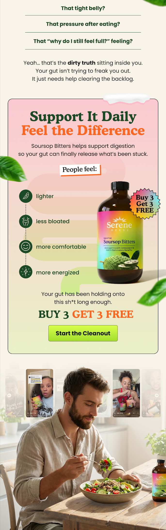 Supports digestive health and reduces bloating