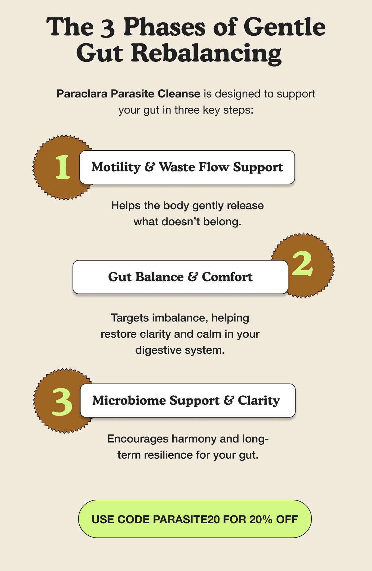 THE 3 PHASES OF GENTLE GUT REBALANCING