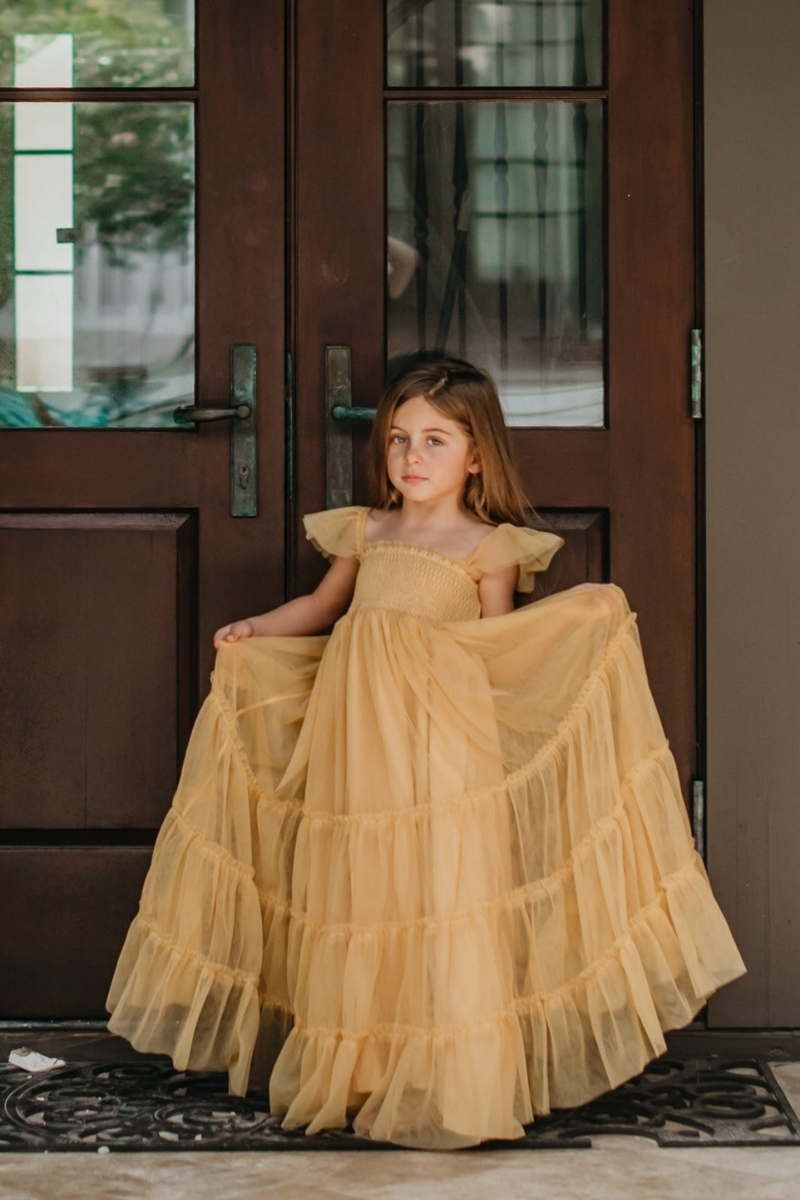 Marabella Dress (saffron tulle)