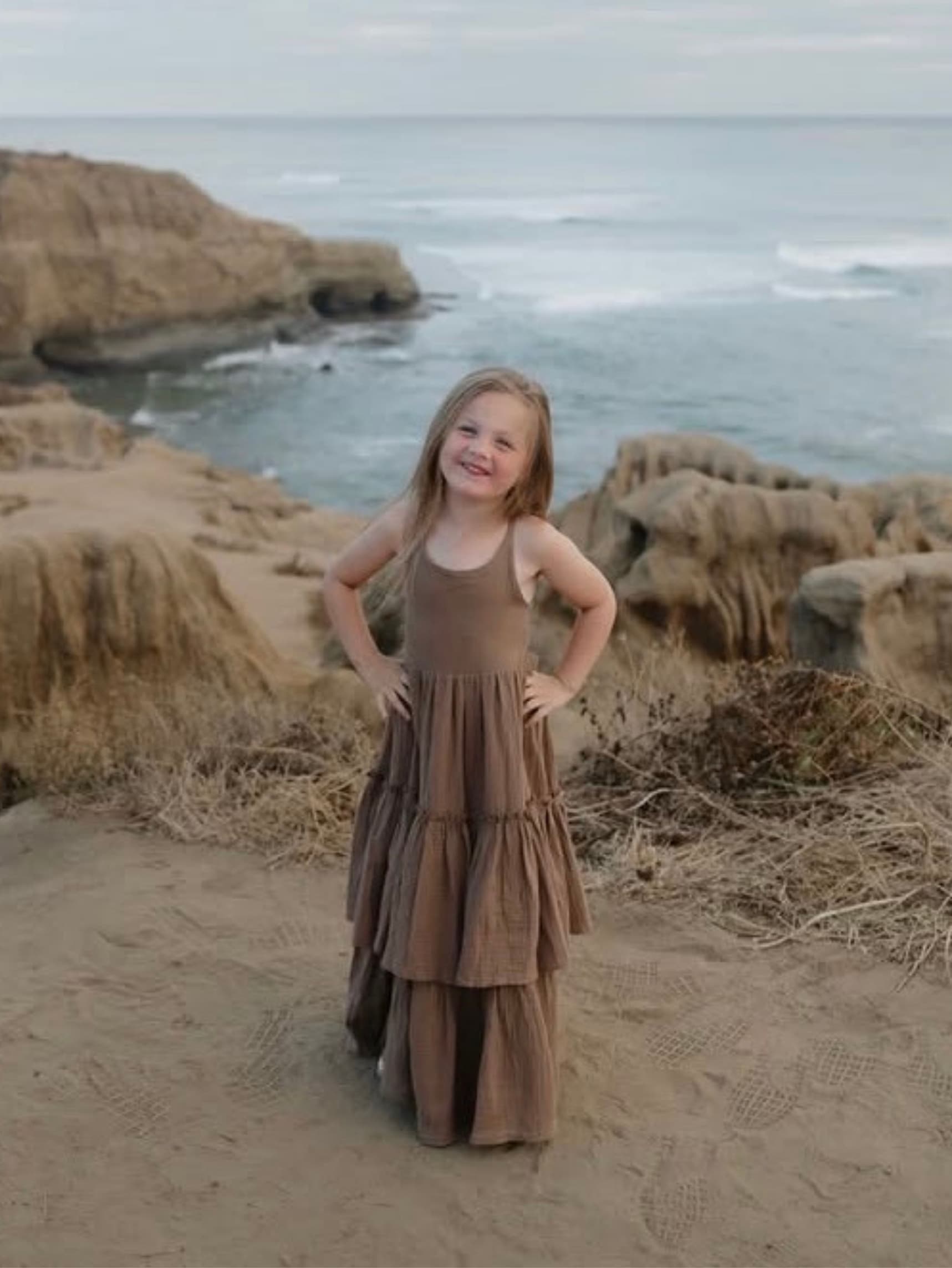 Wendy Dress Mocha Muslin