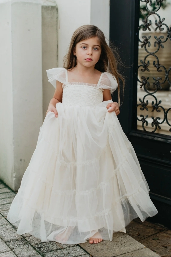 Marabella Dress (antique ivory tulle)