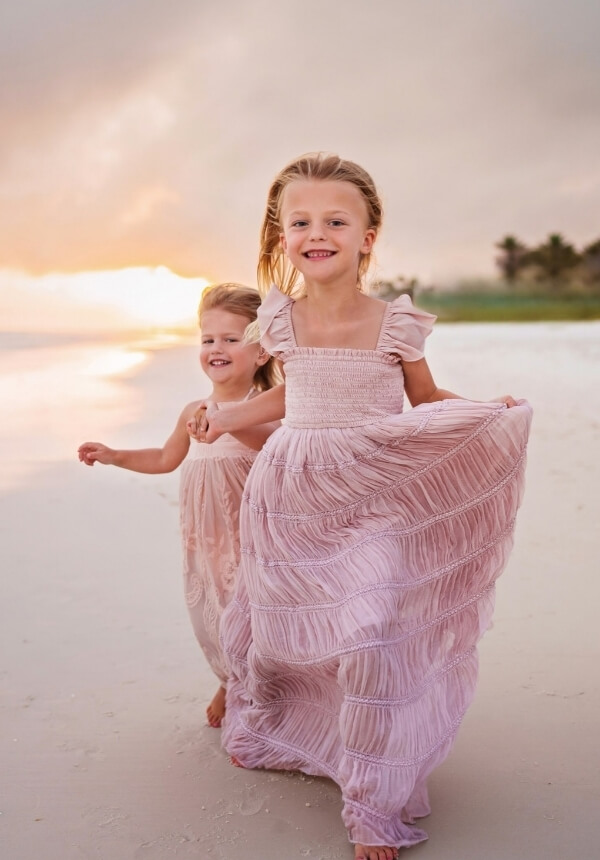 Marabella Dress (soft pink chiffon)