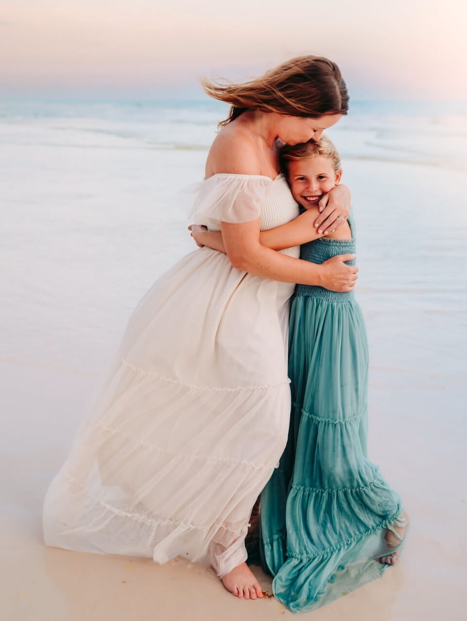 Marabella Dress (soft teal tulle)