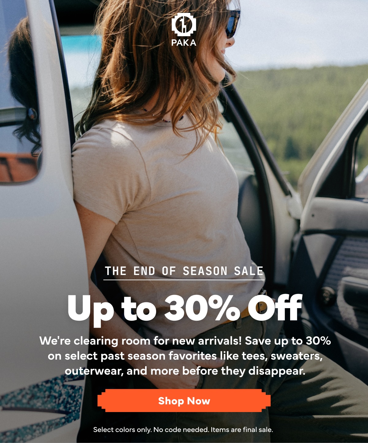 The End of Season Sale - Up to 30% Off
