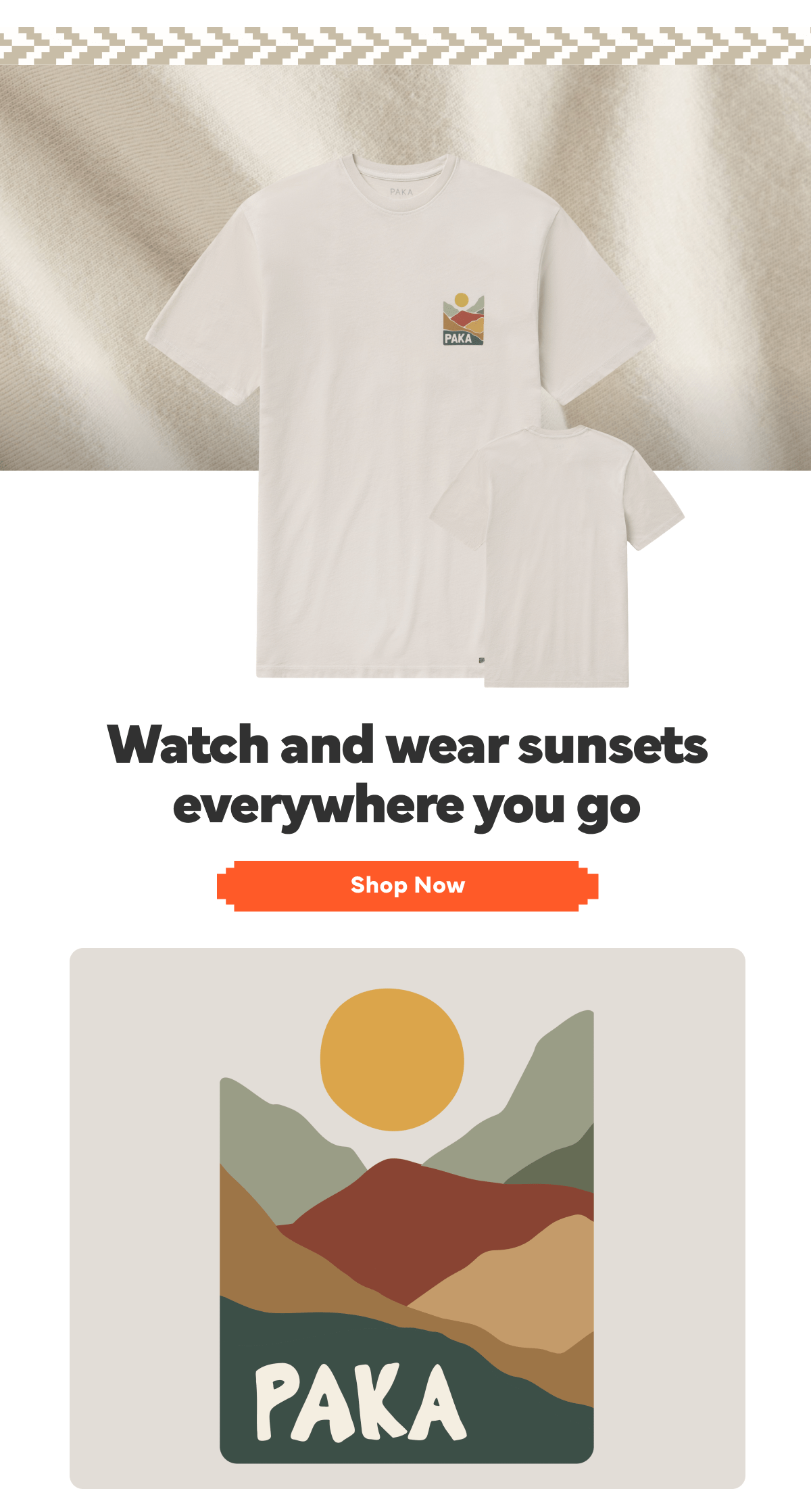 Watch and wear sunsets everywhere you go