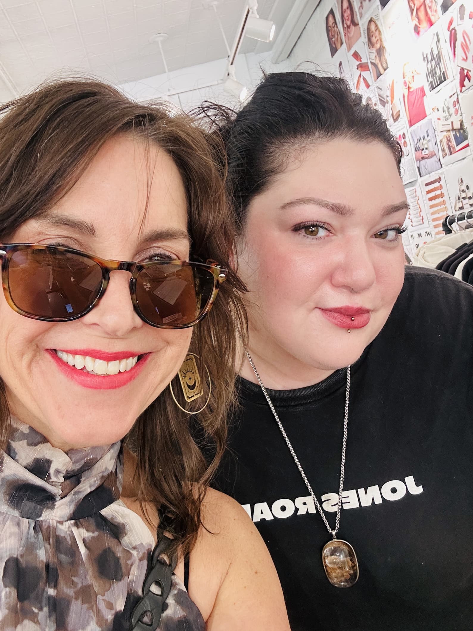 Stephanie with the young makeup artist at Jones Road in New York.