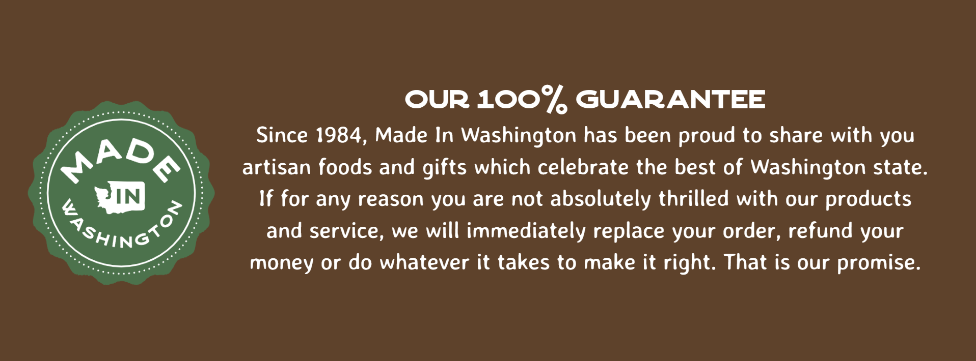 Our 100% Guarantee