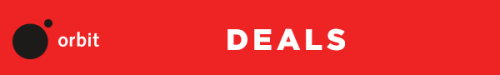 Orbit logo and Deals header.