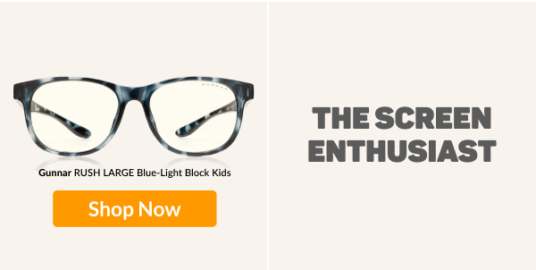 Gunnar RUSH LARGE Blue-Light Block Kids RUS-09709
