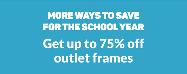get up to 75% off outlet frames