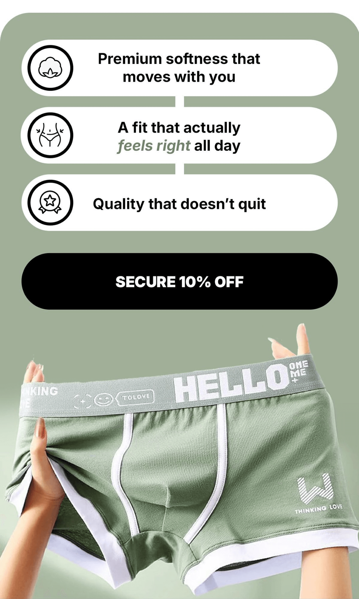 Premium softness that moves with you A fit that actually feels right all day Quality that doesn't quit