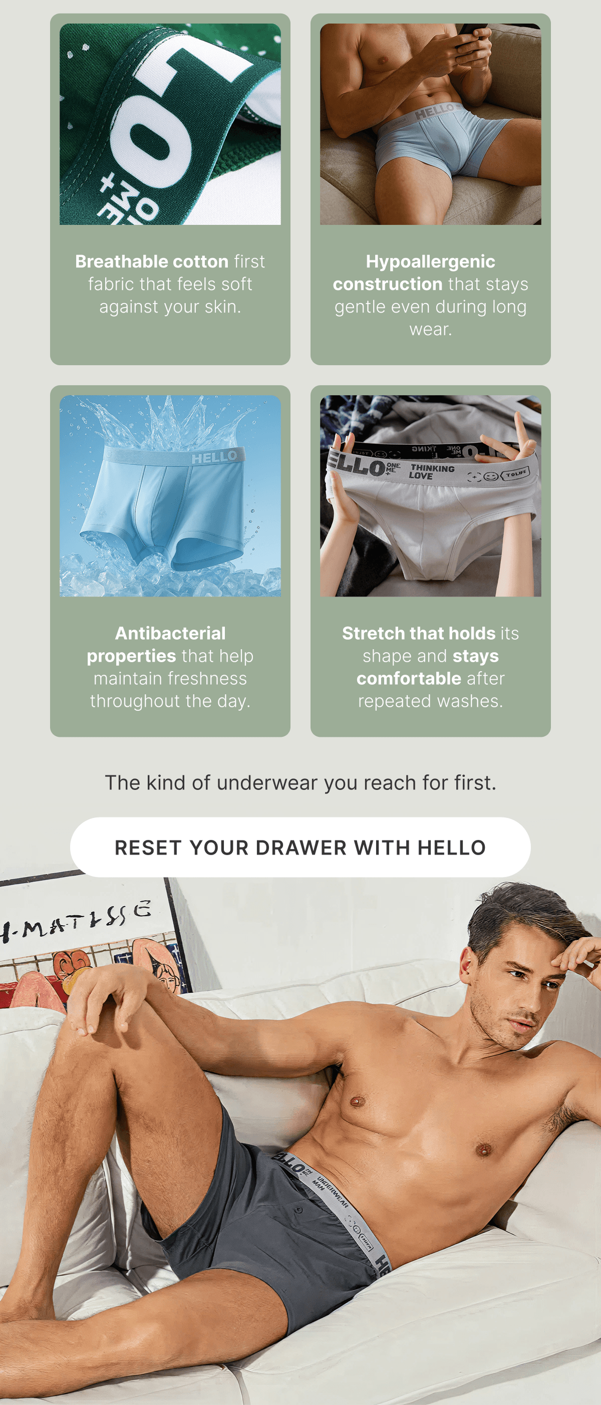 Reset your drawer with hello