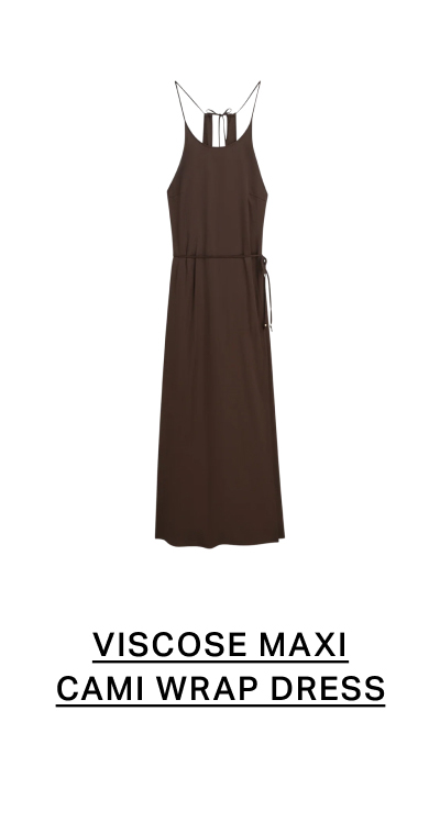 Viscose Maxi Cami Wrap Dress