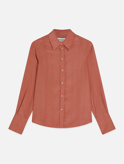 Jacquard Tailored-Fit Shirt