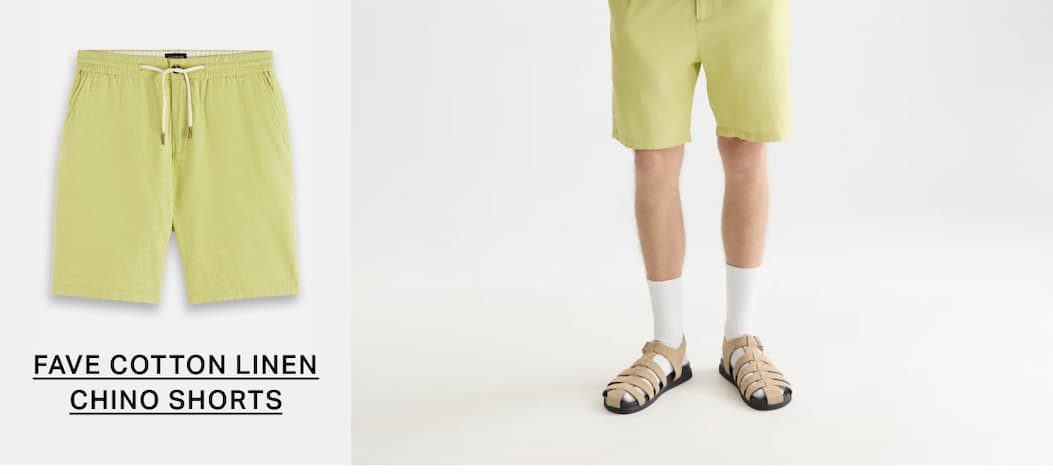 Essentials – Fave Cotton Linen Regular-Fit Chino Shorts