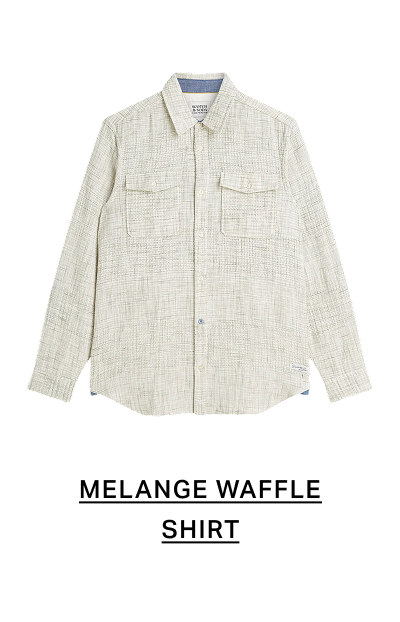 Melange Waffle Regular-Fit Shirt
