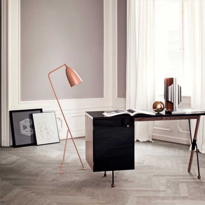 Gräshoppa Floor Lamp and 62 Desk