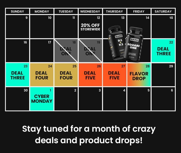 Stay Tuned for a Month of Crazy Deals & Product Drops!