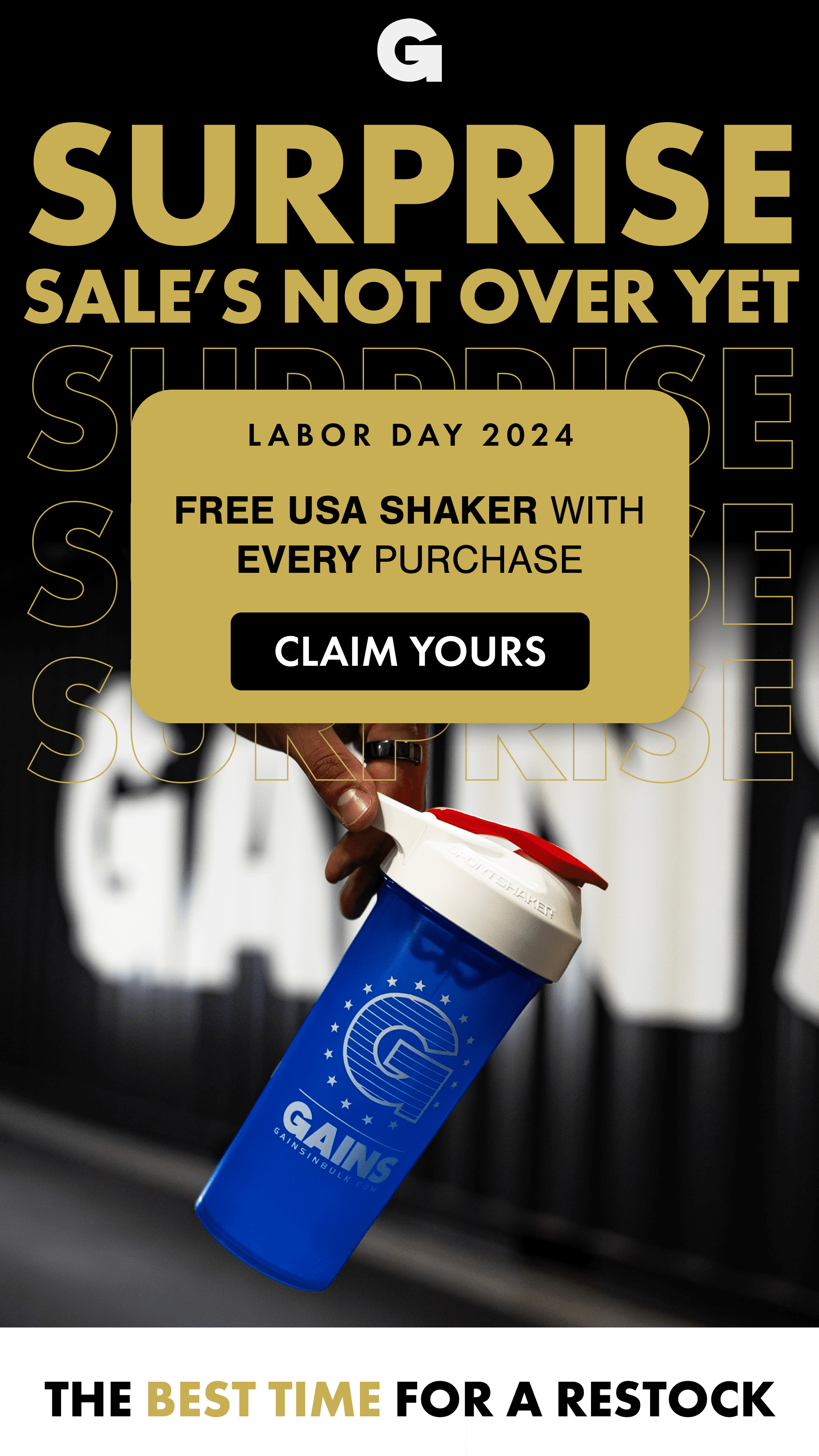 SURPRISE SALE'S NOT OVER YET